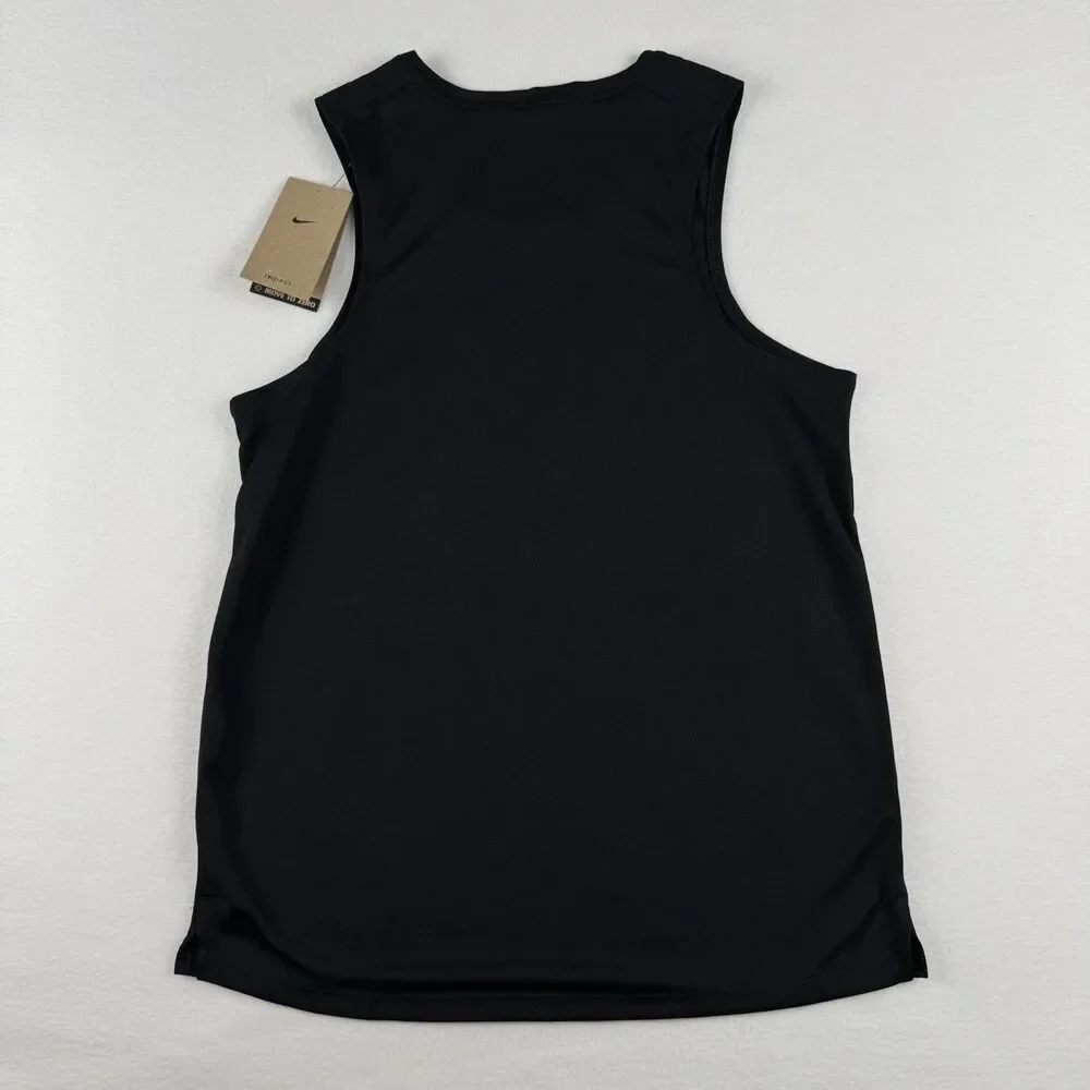 Nike Swoosh Run Men’s Activewear Sleeveless Tank Shirt Black Small